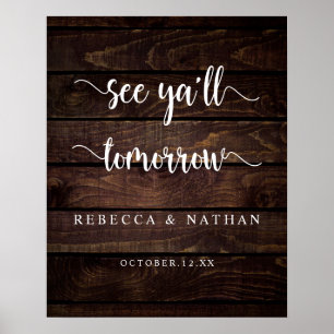 Moderne Rustique, A demain Poster