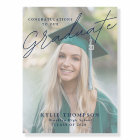 Moderne Script Photo Graduation Marine Blue Welcom