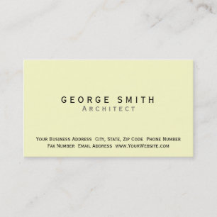 Moderne simple Carte de visite d'architecte