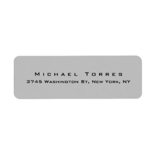 Moderne simple élégant tendance gris argent minima