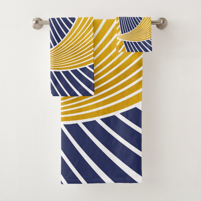 Moderne, simple, élégant, vagues, lignes, rayures (En situation)