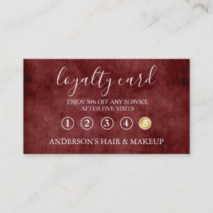 Moderne Simple élégante typographie Carte de fidél