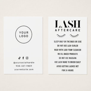 Moderne Simple Eyelash Extensions Lash Aftercare B