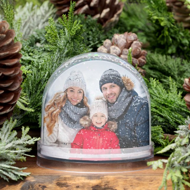 Moderne Simple Full 2 Photos de famille (Hiver)