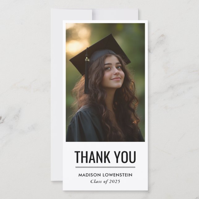 Moderne simple Merci diplômé (Devant)
