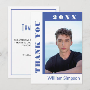 Moderne Simple Minimaliste Graduation PHOTO Merci