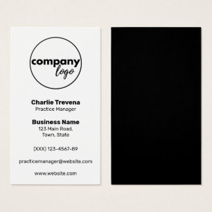 MODERNE SIMPLE NOIR BLANC PROPRE MARQUE DE LOGO VE