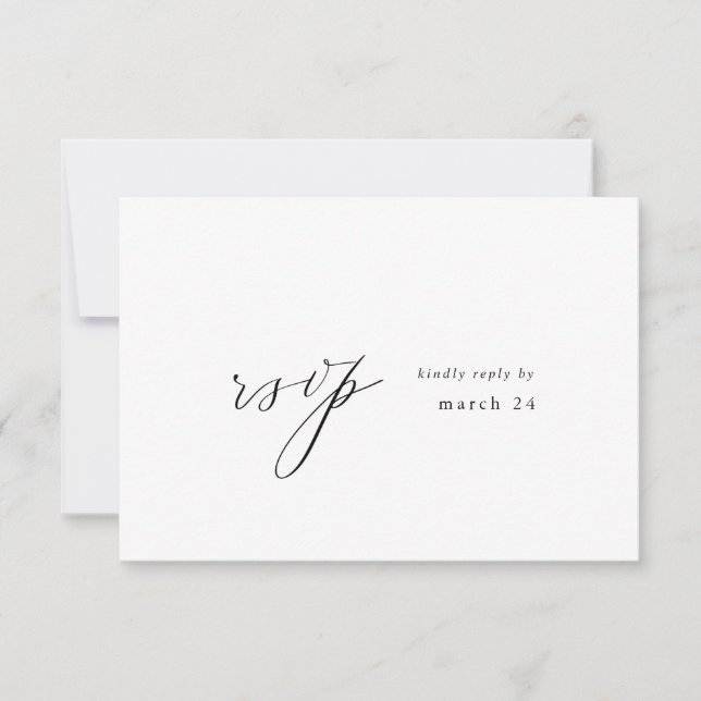 Moderne simple w Repas RSVP (Devant)