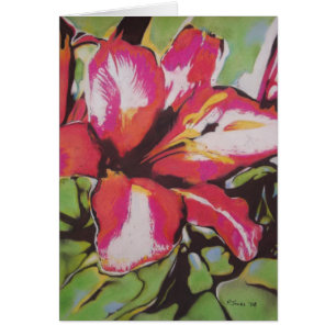 moderne stylisé rouge Lily photo abstrait