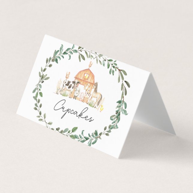 Moderne sur les cartes de tente de nourriture de f (Devant)
