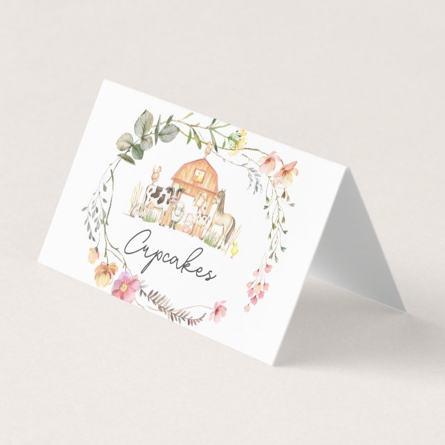 Moderne sur les cartes de tente de nourriture de f (Devant)