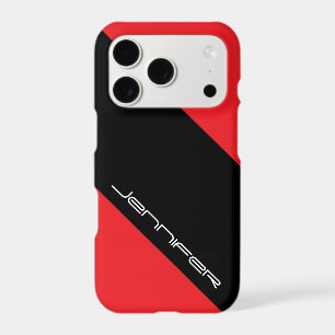 Moderne Tendance Rayure Rouge/Noir, Minimaliste, N