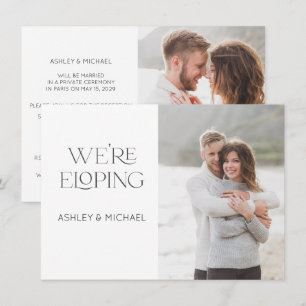 Moderne Type Nous Faisons une Fuite 2 Invitation d