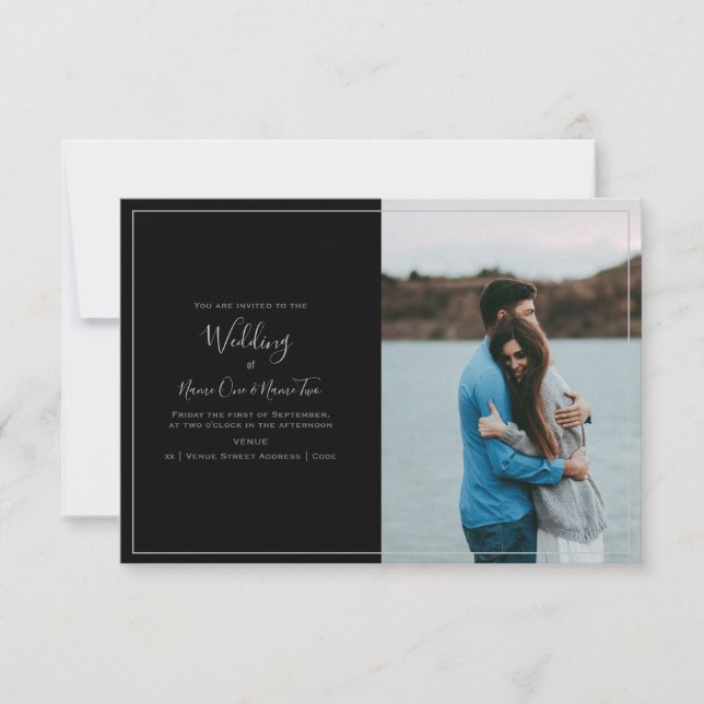 Moderne votre propre photo, carte faire-part de ma (Devant)