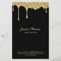 Moderner Glamour Gold-Gelb Schwarz Glitter