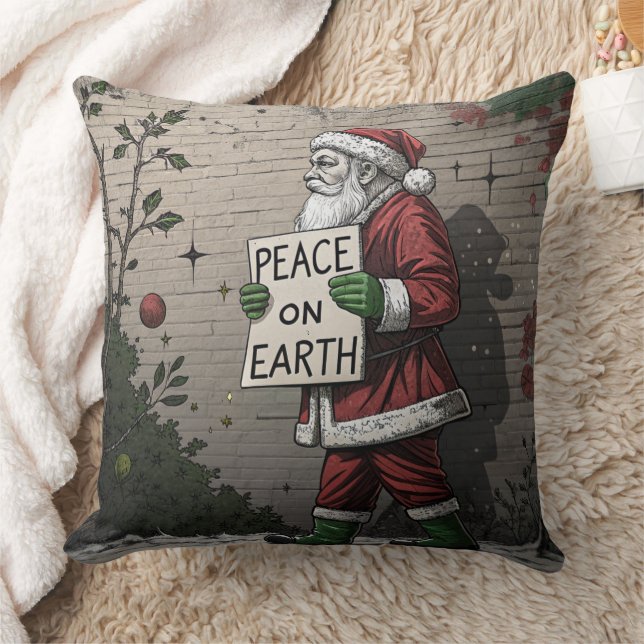 Modernes Design Street Art  Throw Pillow (Blanket)