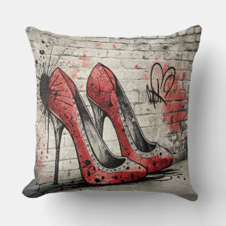 Modernes Design Street Art  Throw Pillow