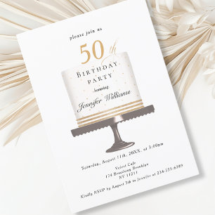 Modernes, elegante Einladung zum Geburtstag Invitation