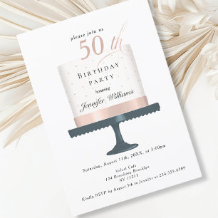 Modernes, elegante Einladung zum Geburtstag Invitation