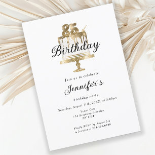 Modernes, elegantes 85. Einladung zum Geburtstag Invitation
