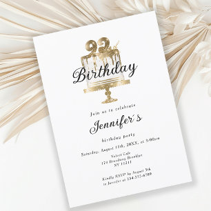 Modernes, elegantes 92. Einladung zum Geburtstag Invitation