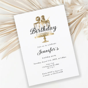 Modernes, elegantes 93. Einladung zum Geburtstag Invitation