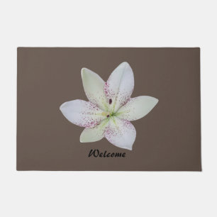 ModernGolden-rayed lily  Flower ,Personalized Text Doormat