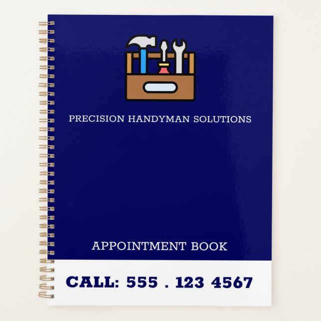 Modernhandyman construction customlogo Appointment Planner (Front)