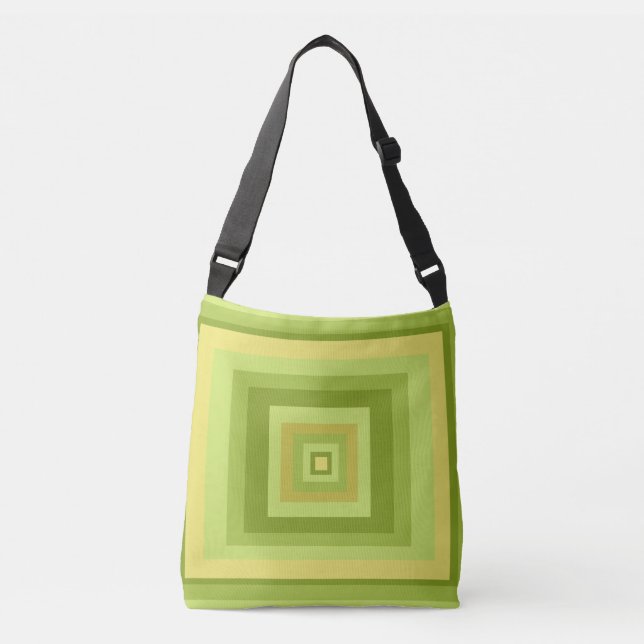modernist abstract geometric art crossbody bag (Front)