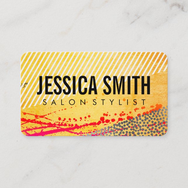 Modernist Expressive Business Card (Front)