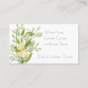 Modernized Floral Bouquet Business Card