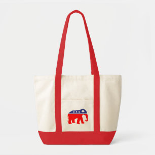 Modernized GOP Elephant Tote Bag