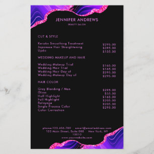 Modernizing Marmor Glitzer Preisliste Flyer Lounge