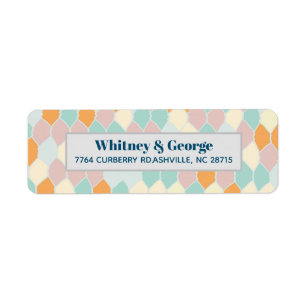 Modernly Retro    Return Address Label