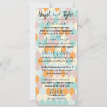 Modernly Retro | Wedding Menu Card<br><div class="desc">This beautifully fresh retro design is sure to add a chic flair to any wedding. Totally customizable,  and available on a variety of products!</div>