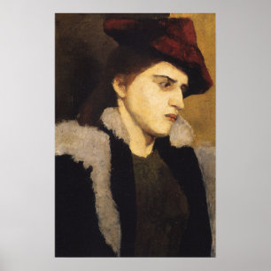 Modersohn-Becker - Portrait Of A Young Woman Poster