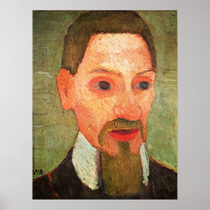 Modersohn-Becker - Portrait Of Rainer Maria Rilke Poster