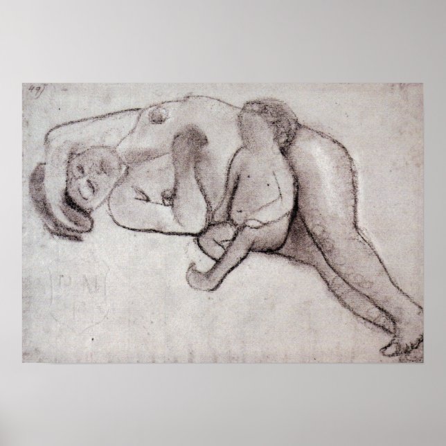 Modersohn-Becker - Reclining Mother And Child 1906 Poster (Front)