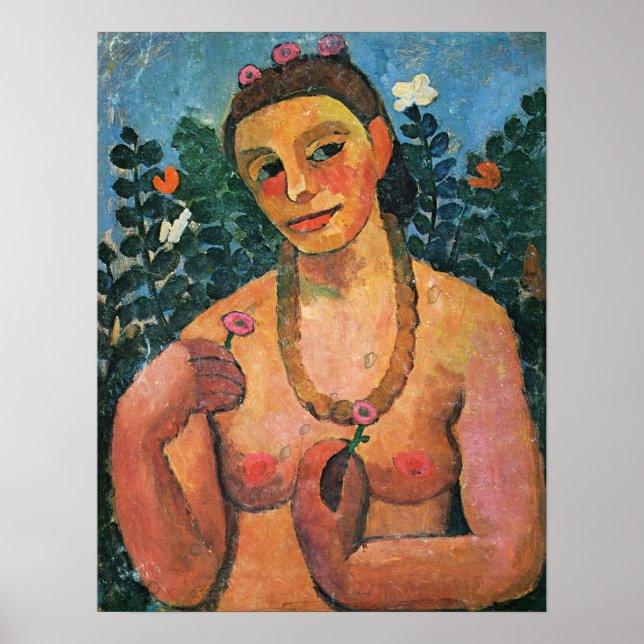 Modersohn-Becker - Self Portrait 1906 Poster (Front)