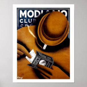 Modiano Cigarette Ad Poster