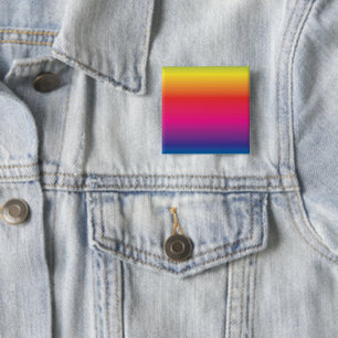 Modifiable Hues Chic Rainbow Image Template 2 Inch Square Button