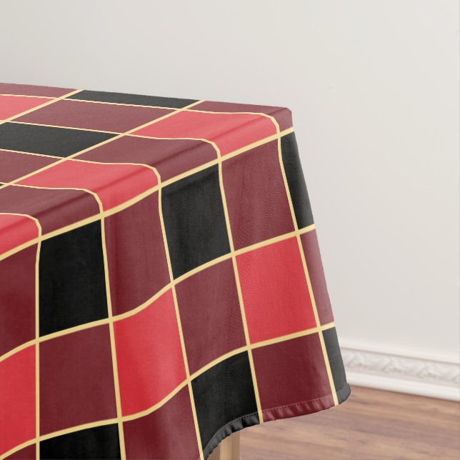 Modified Buffalo Check Pattern Custom Colours SVG Tablecloth (In Situ)