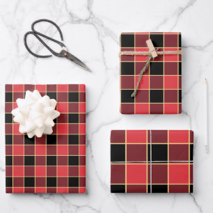 Modified Buffalo Check Pattern Custom Colours SVG Wrapping Paper Sheet