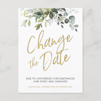 Modifier La Date, Reporter, Cartes De Mariage Verd