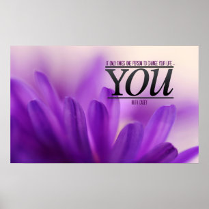 Modifier la vie Motivation Poster Imprimer