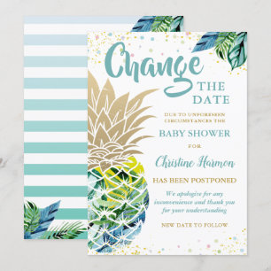 Modifier Le Baby shower Date Faire-part Ananas