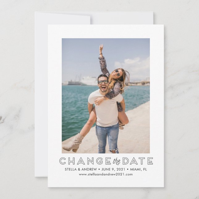 Modifier le Carte photo de date (Devant)