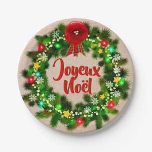 Modifier le texte Assiette joyeux Noël 7"