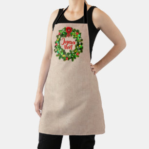 Modifier le texte Joyeux Noël Tablier