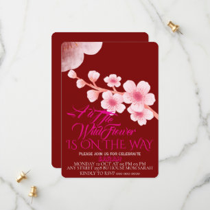 Modifier Une Petite Invitation Baby shower Fleur s